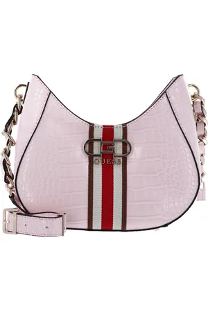 Guess Schoudertas Nelka Top Zip Crossbody Roze