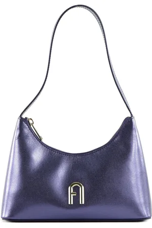 Furla Leren Schoudertas Avondtas Diamante Mini Shoulder Bag Paars