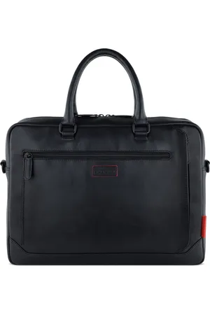 Bugatti Business tas Schoudertas met laptopvak Clark Briefcase Zwart