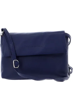 Bruno Banani Leren Schoudertas Isidora Crossoverbag Blauw