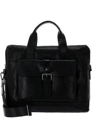 Saddler Business tas Schoudertas met laptopvak Adam Computer Bag Zwart