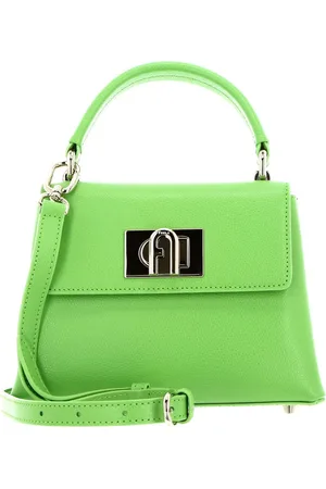 Furla Leren Handtas Avondtas 1927 Mini Top Handle Bag Lichtgroen