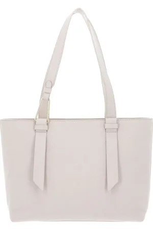 Coccinelle Leren Schoudertas Malory Handbag Crème