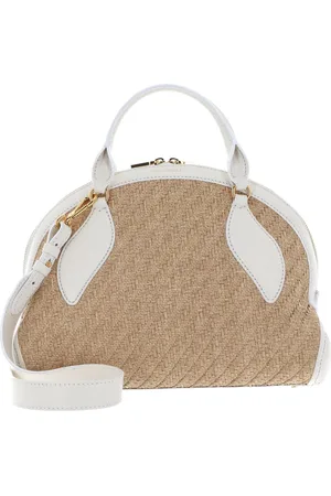 Coccinelle Handtas Schoudertas Colette Rafia Handbag Beige