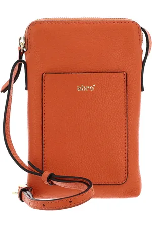 Abro+ Leren Telefoontasje Leather Dalia Phone Bag Raquel Oranje