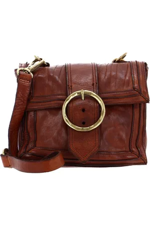 Campomaggi Leren Schoudertas Handtas Mini Crossbody Bag Bruine