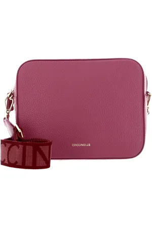 Coccinelle Leren Schoudertas Tebe Crossover Bag Paars