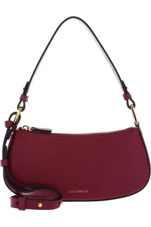 Coccinelle Leren Schoudertas Avondtas Merveille Mini Bag (rood)paars