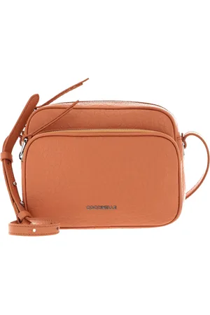 Coccinelle Leren Schoudertas Lea Elk Shoulder Bag Beige