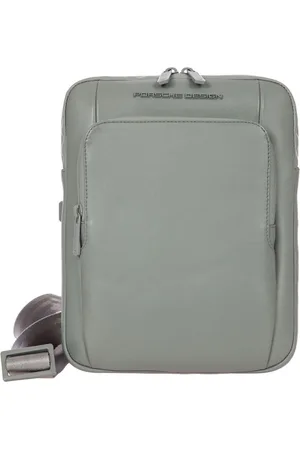 Porsche Design Leren Schoudertas Roadster Shoulderbag Grijs