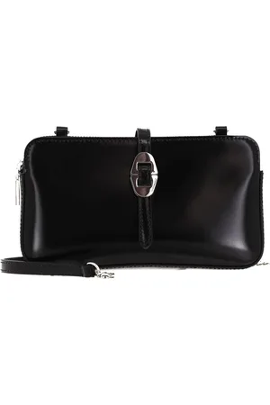 Coccinelle Leren Schoudertas Avondtas Cosima Shiny Mini Crossbody Bag Zwart