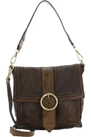 Campomaggi Schoudertas Handtas Shoulder Bag With Flap Bruine