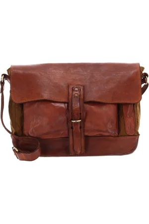 Campomaggi Schoudertas Business tas Crossbody Bruine