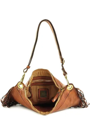 Campomaggi Leren Schoudertas Shoulder Bag Terracotta