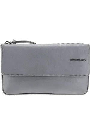 Mandarina Duck Leren Gordeltas Schoudertas Essential Bum Bag Zilverkleurig