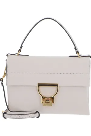 Coccinelle Leren Handtas Schoudertas Arlettis Handbag Crème