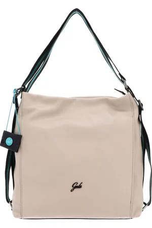 Gabs Leren Schoudertas Rugzak Aissa TG Bull Black Shoulder Bag Crème