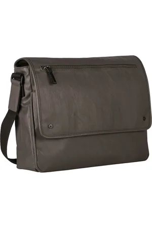 Leonhard Heyden Schoudertas Laptoptas met laptopvak Cult Messenger Bag Grijs