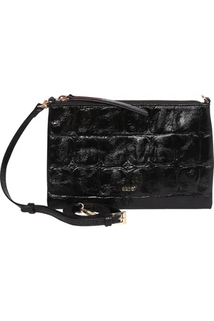 Abro+ Schoudertas Leather Maxi Cocco All Day Crossbody Bag Zwart