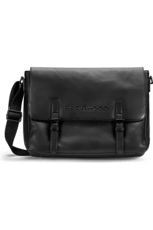 FARMHOOD Business tas Schoudertas met laptopvak Memphis Messenger 1F Zwart