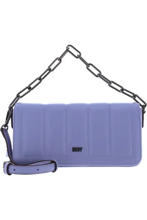 DKNY Leren Schoudertas Handtas Loie Clutch Paars