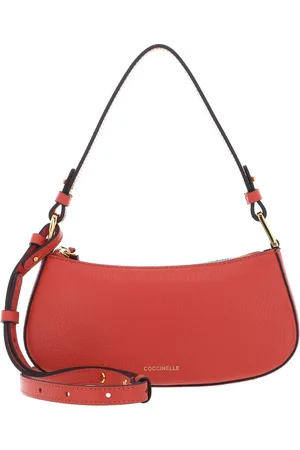 Coccinelle Leren Schoudertas Avondtas Merveille Mini Bag Lichtrood