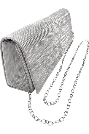 LE CAMP Zilveren gala tas - Clutch - Stijlvol - Feestdagen - Gala - Trouwpartijen - Gilica