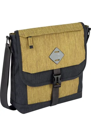 Camel Active Schoudertas Tabletzak Satipo Flapbag Geel Blauw