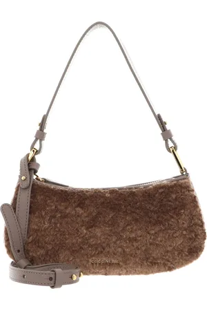 Coccinelle Schoudertas Merveille Astrakan Mini Bag Ecofour Bruine