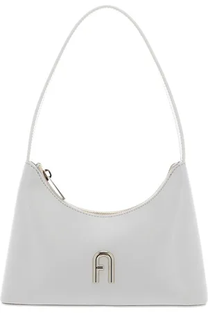 Furla Leren Schoudertas Avondtas Diamante Mini Shoulder Bag Crème