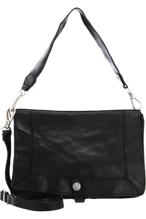 Campomaggi Leren Schoudertas Crossbody Bag Medium Zwart
