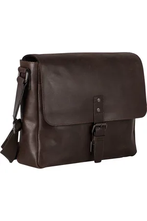 Leonhard Heyden Afzonderlijke gevallen Schoudertas met laptopvak Dakota Messenger Bag Bruine