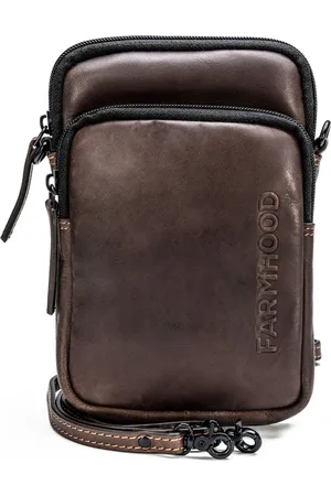 FARMHOOD Telefoontasje Nashville Phone Bag Donkerbruin