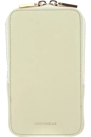 Coccinelle Leren Telefoontasje Flor Hi-Tech Phone Bag Lichtgeel