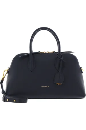 Coccinelle Leren Handtas Schoudertas Gladys Handbag Donkerblauw