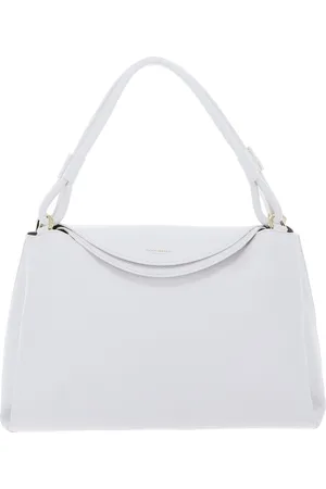 Coccinelle Leren Schoudertas Eclyps Handbag Grained Leather Wit