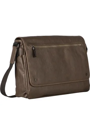 Leonhard Heyden Schoudertas Laptoptas met laptopvak Cult Messenger Bag Groene