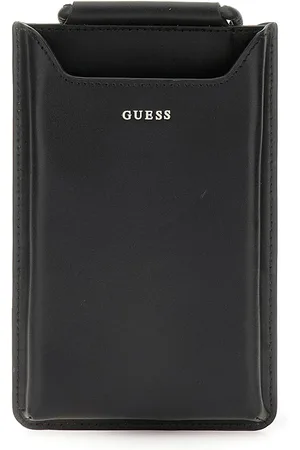 Guess Leren Telefoontasje Phone Case Zwart
