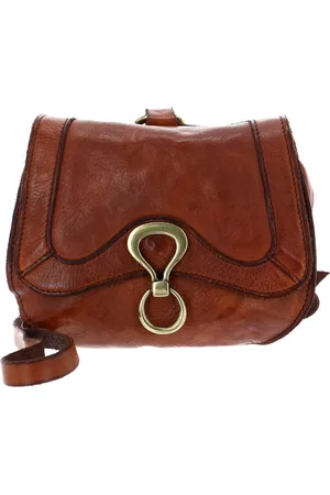 Campomaggi Leren Schoudertas Handtas Mini Crossbody Bag Bruine