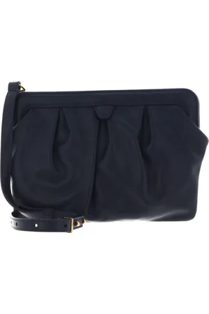 Coccinelle Leren Schoudertas Diletta Handbag Smooth Calf Leather Soft Donkerblauw