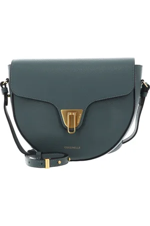 Coccinelle Leren Schoudertas Avondtas Beat Soft Crossover Bag Groen