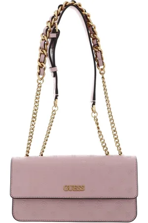 Guess Schoudertas Geva Convertible Flap Crossbody Bag Roze