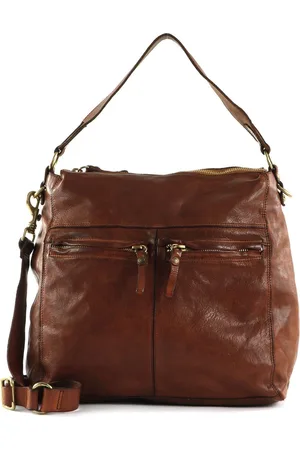 Campomaggi Leren Schoudertas Shoulder Bag Bruine
