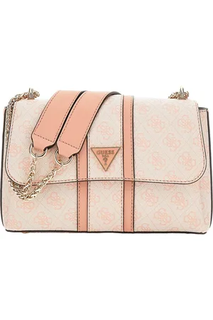 Guess Schoudertas Noreen Logo Convertible Crossbody Flap Oud roze