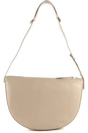 Coccinelle Leren Schoudertas Lea Shoulderbag Beige