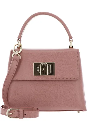 Furla Leren Handtas Avondtas 1927 Mini Top Handle Bag Oud roze