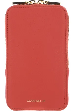 Coccinelle Leren Telefoontasje Flor Hi-Tech Phone Bag Lichtrood