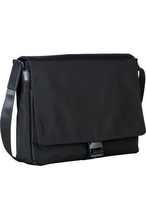 Leonhard Heyden Schoudertas Laptoptas met laptopvak Soho Messenger Bag Zwart