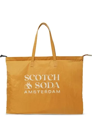 Scotch&Soda Schoudertas Foldable Tote Bag Mosterdgeel