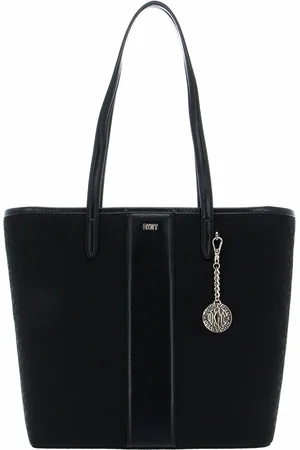 DKNY Leren Shopper Schoudertas Bryant Park NS Tote Zwart